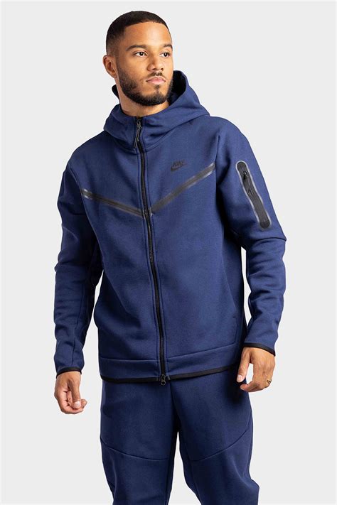 nike tech donkerblauw|nike tech fleece jacket.